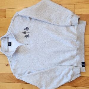 The Woods Maine: Three Pines Quarter Zip Sweatshirt - S